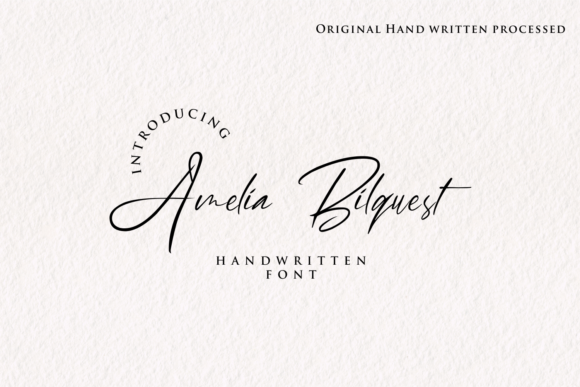 Amelia Bilquest: A Playful Script Font for Campaigns