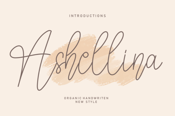Ashellina: A Playful Script Font for Editorial Design