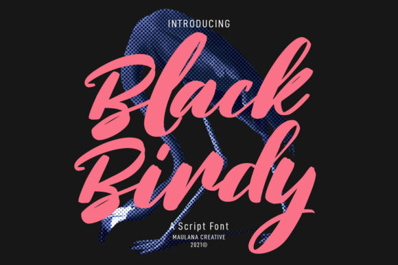 Black Birdy Font: A Whimsical Script for Modern Web Design