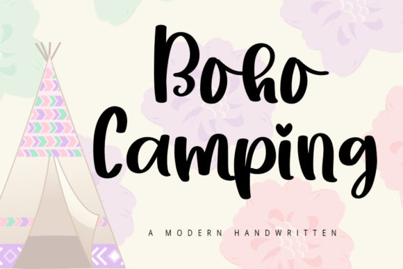 Boho Camping Font Review: A Balanced Script for Branding