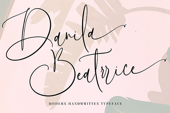 Danila Beatrrice: A Luxury Script Font for Web Design