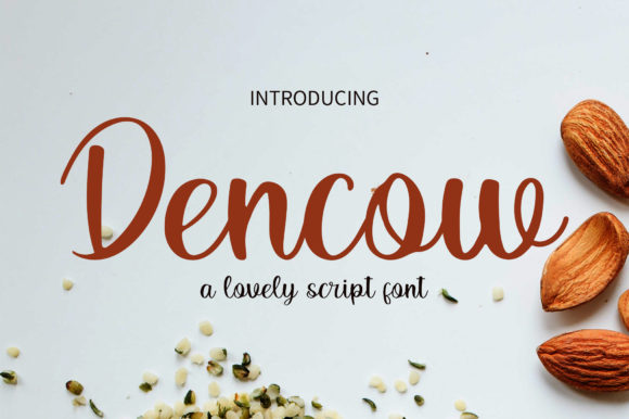 Dencow: A Playful Script Font for Handmade Brands