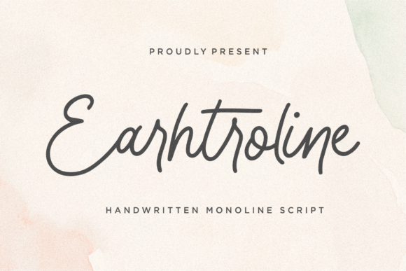 Earhtroline: A Handwritten Font for Authentic Brand Identity