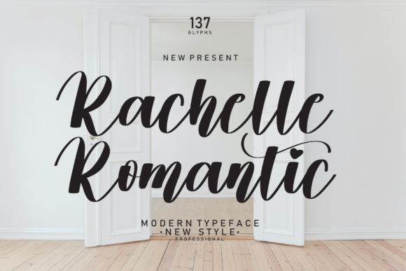 Elevate Web Design with the Rachelle Romantic Typeface