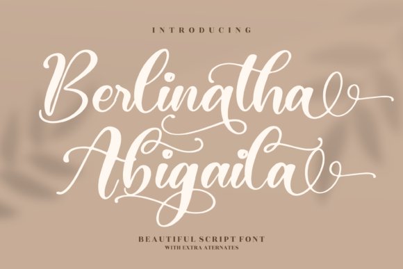 Elevate Your Brand with the Berlinatha Abigaila Typeface