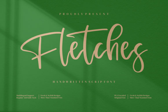 Elevate Your Brand with the Fletches Script Typeface