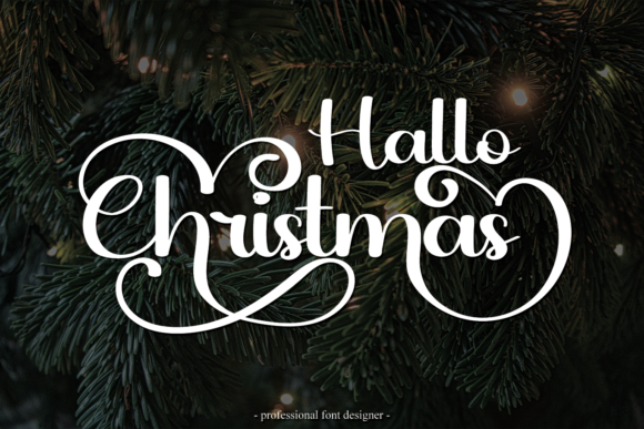 Elevating Web Design with the Hallo Christmas Typeface