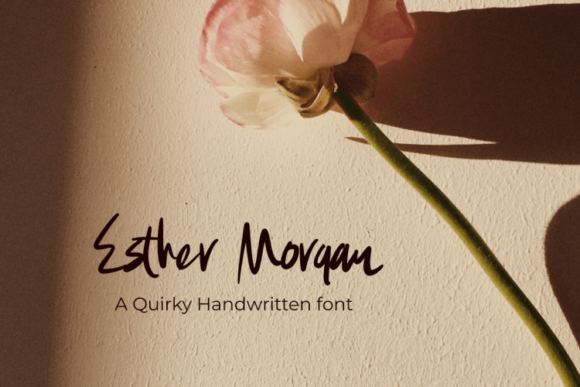 Esther Morgan: A Refined Script Typeface for Editorial Design