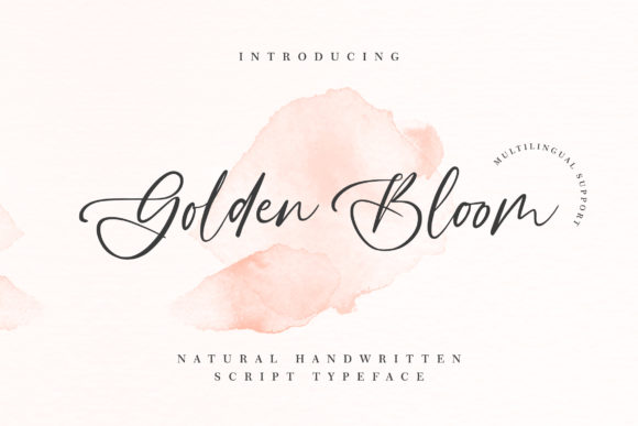 Golden Bloom: The Script Font That Elevates Campaign Visuals