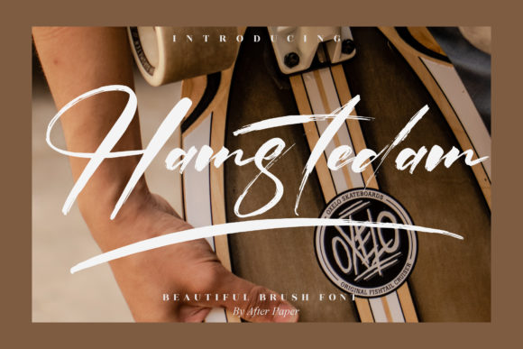 Hamstedam: A Delicate Script Typeface for Editorial Design