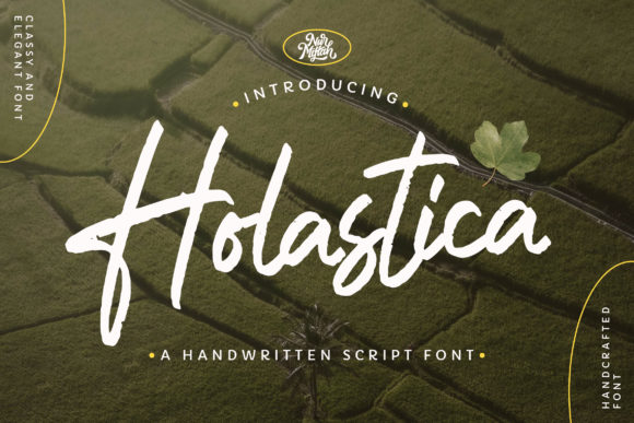 Holastica: A Relaxed Script Font for Modern Editorial Design