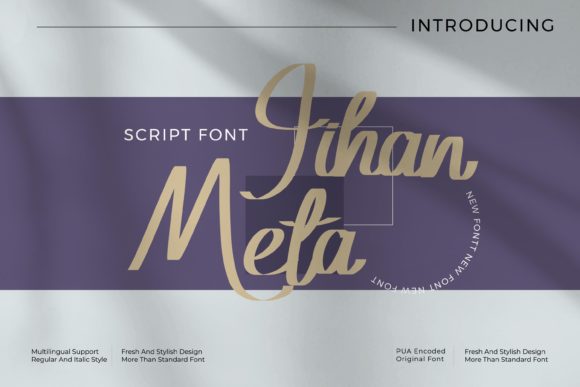 Jihan Meta: A Playful Script Font for Brand Identity
