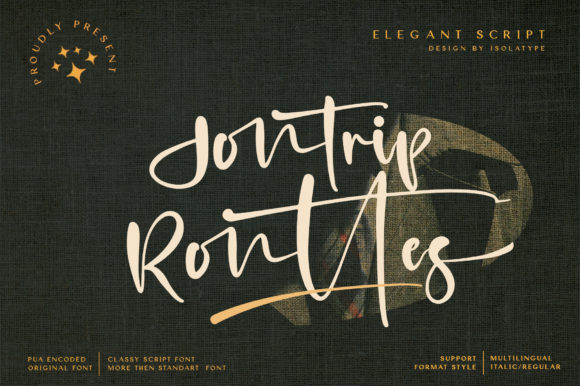 Jontrip Ronttes: A Delicate Script Font for Editorial Design