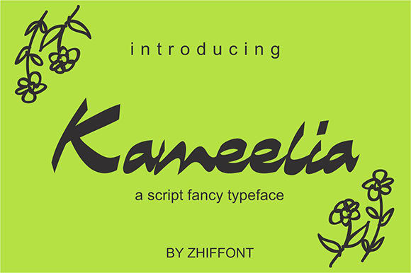 Kameelia Font: The Chic Script for Handmade Brands