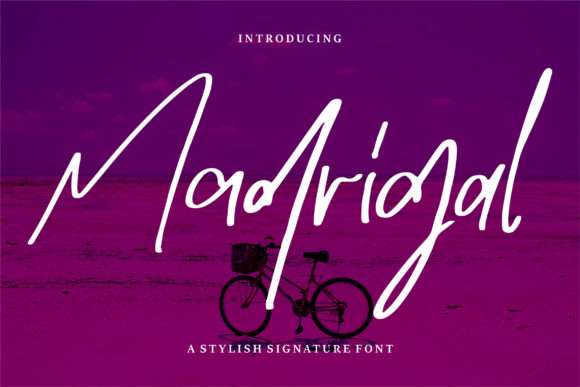 Madrigal: A Sophisticated Script Font for Editorial Design