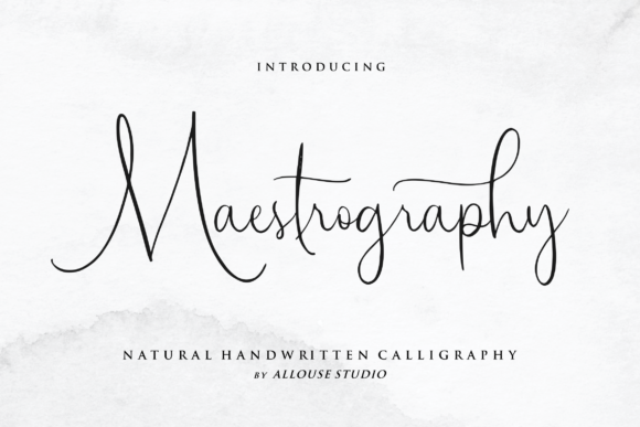 Maestrography: The Script Font for Scroll-Stopping Marketing