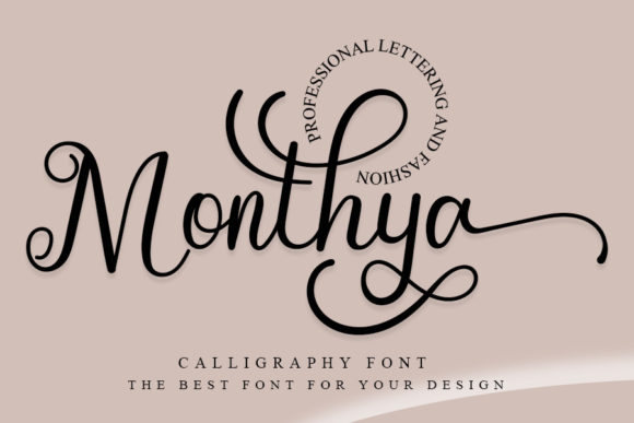 Monthya Font Review: A Romantic Script for Web Headers