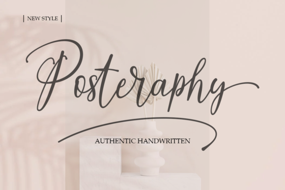 Posteraphy: A Script Font That Elevates Your Brand Identity