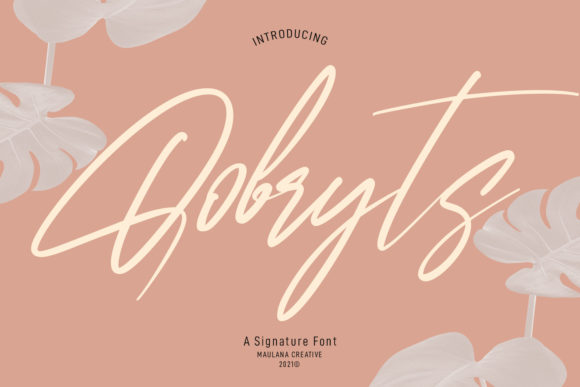 Qobryts: A Delicate Script Font for Editorial Elegance