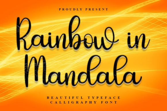 Rainbow in Mandala: A Playful Script Font for Branding