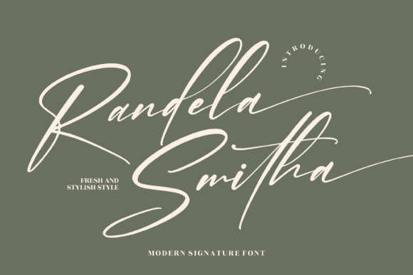 Randela Smitha: A Romantic Script Font for Makers