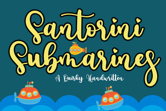 Santorini Submarines: A Refined Script Font for Editorial Design