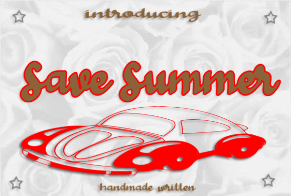 Save Summer: A Flowing Script Typeface for Editorial Design