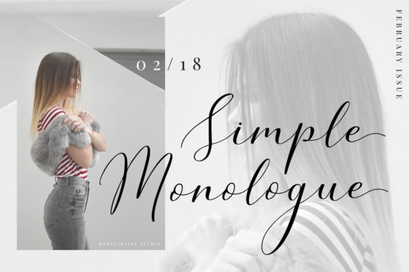 Simple Monologue: The Script Font for Scroll-Stopping Brand Content