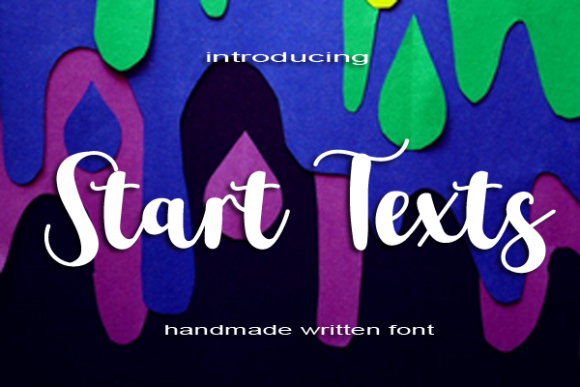Start Texts: A Versatile Script Font for Small Business Branding