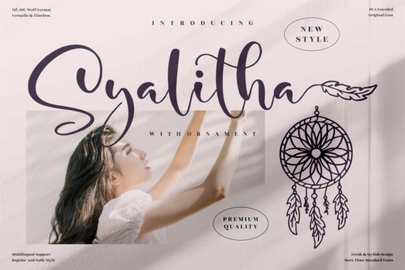 Syalitha: A Script Font That Elevates Small Business Branding