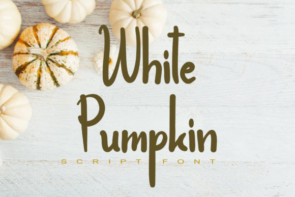 White Pumpkin Font: A Playful Typeface for Small Business Branding