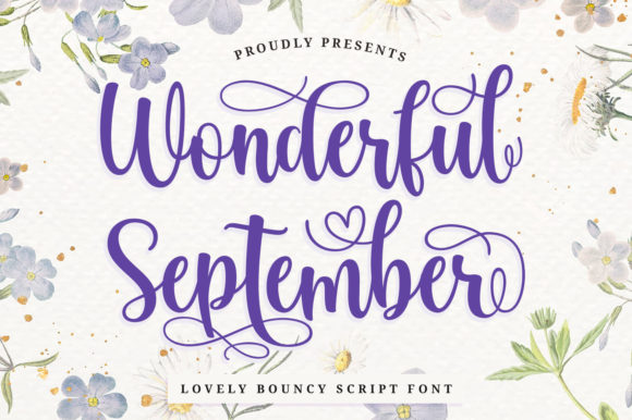Wonderful September: A Charming Script Font for Handmade Brands